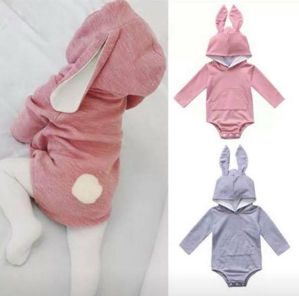 Personalized GRAY Easter Bunny Onesie