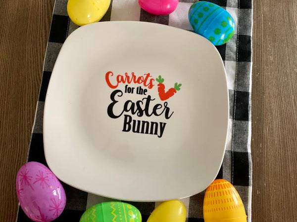 Carrots For Easter Bunny Plate