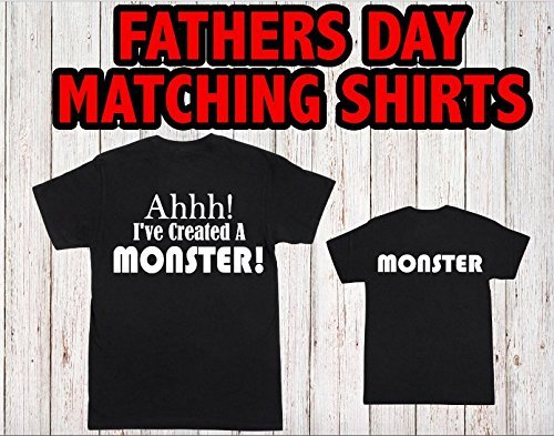 Dad and Son Matching Shirts Father Son Gifts Funny Daddy and Me Monster  Outfits