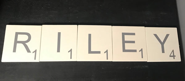 Custom Family Scrabble Tiles - 3.5'