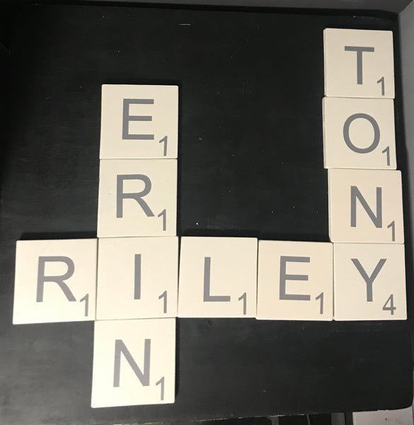 Custom Family Scrabble Tiles - 3.5'