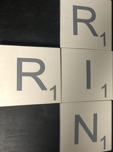 Custom Family Scrabble Tiles - 3.5'