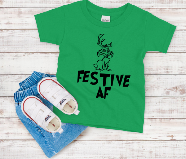 Festive AF MAX Grinch Tee