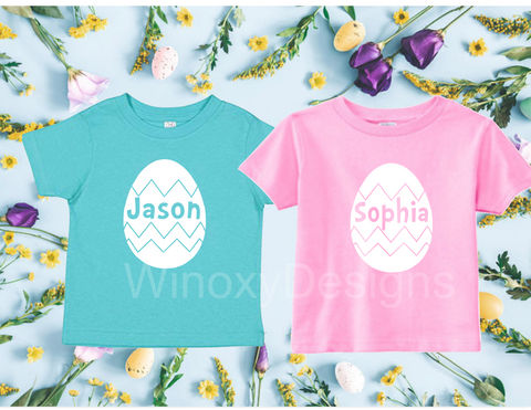 Name In Egg Easter Shirt