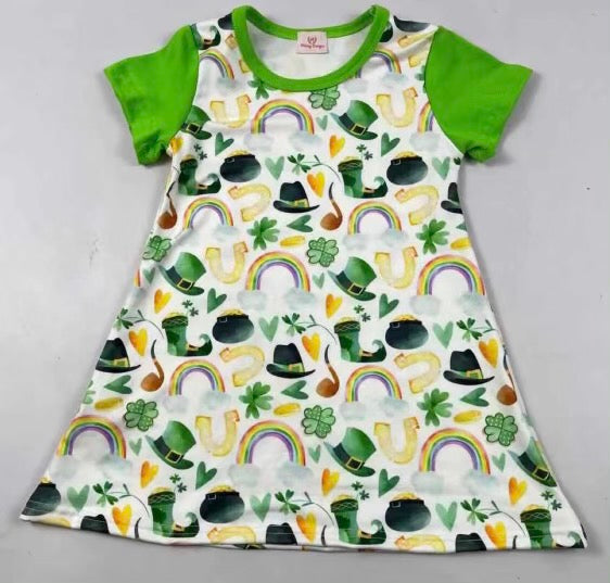 St patrick’s day t-shirt dress