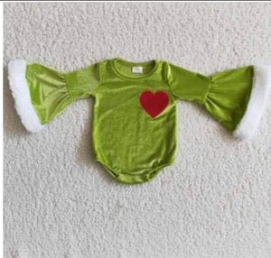 long sleeve velvet grinch leo