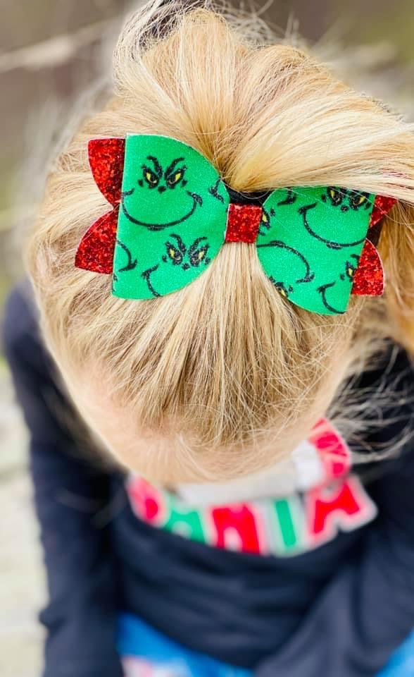 Grinch Bow