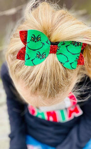 Grinch Bow