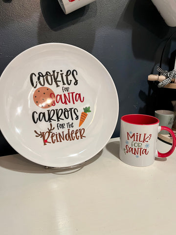 COOKIE FOR SANTA PLATE AND MUG SET