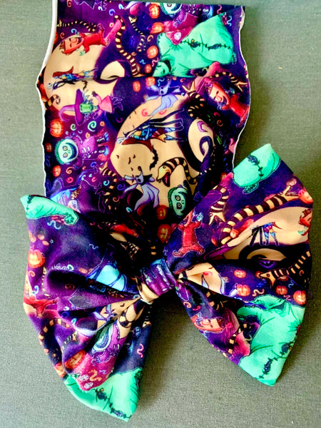 Nightmare Before Christmas Bummies Bow Headwrap Set