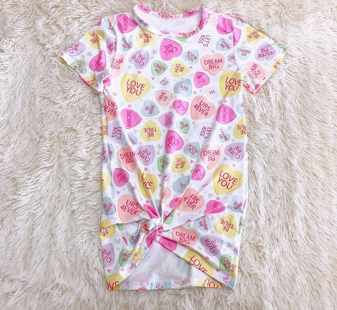 Valentine Conversation Heart t-shirt dress